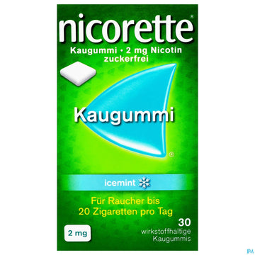 Nicorette Kaugummi Z Raucherentw Icemint 2mg 30st
