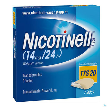 Nicotinell Transdermale Pflaster Tts 20 (14mg/24h) 7st 7 ST – Packungsbild