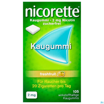 Nicorette Kaugummi Z Raucherentw Freshfruit 2mg 105st