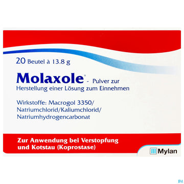 Molaxole Pulver lösung.z.einnehmen Beutel 20st 20 ST – Packungsbild