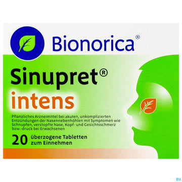 Sinupret Intens Ueberzogene Tabl 20st 20 ST – Packungsbild