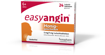 easyangin mit Honiggeschmack 5mg/1mg Lutschtabletten