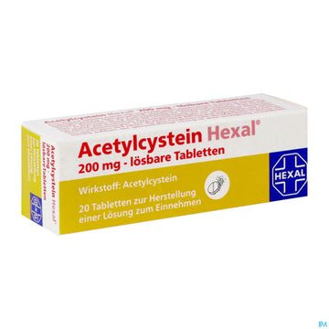 Acetylcystein-hexal Lösbare Tabl 200mg 20st 20 ST – Packungsbild