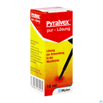 Pyralvex Pur lösung Z.anwendung I.d.mundhoehle 10ml 10 ML – Packungsbild