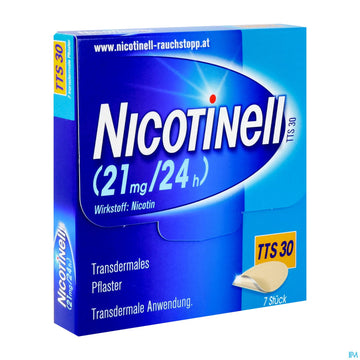 Nicotinell Transdermale Plfaster Tts 30 (21mg/24h) 7st 7 ST – Packungsbild