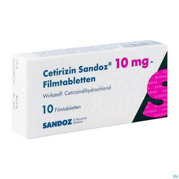 Cetirizin-Sandoz Filmtabl 10mg 10st 10 ST – Packungsbild
