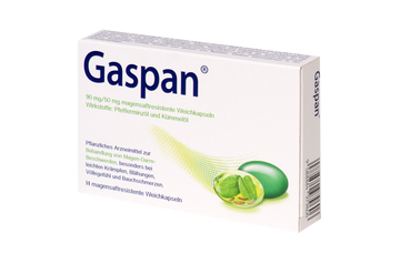 Gaspan® 90 mg/50 mg Weichkapseln 14 ST – Packungsbild