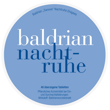 Baldrian „Sanova“ Nachtruhe Dragees
