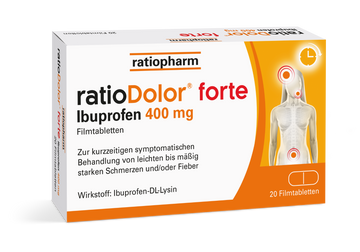 ratioDolor® forte Ibuprofen 400 mg Filmtabletten