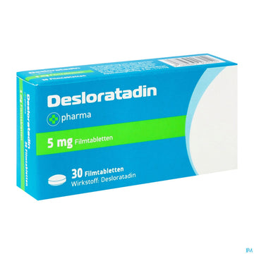 Desloratadin-+pharma Filmtabl 5mg 30st 30 ST – Packungsbild