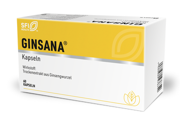 Ginsana® (Ginseng-Extrakt G115) 100 mg – Kapseln 60 ST – Packungsbild