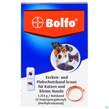 Bolfo Wirkstoffhaltiges Halsband F Katzen U.kl.hunde 1,234g 38cm 1st