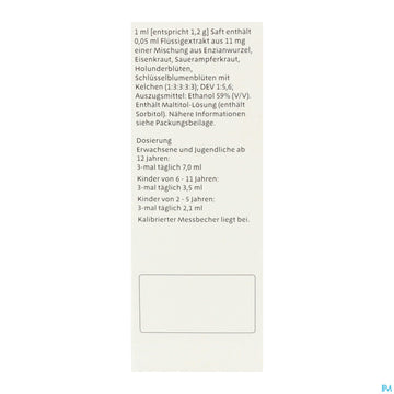 Sinupret Saft Sine 100ml 100 ML – Packungsbild