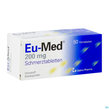 Eu-med Schmerztabl 200mg 50st 50 ST – Packungsbild