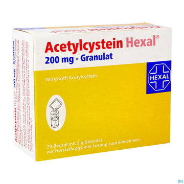 Acetylcystein-hexal Granulat 200mg 20st 20 ST – Packungsbild