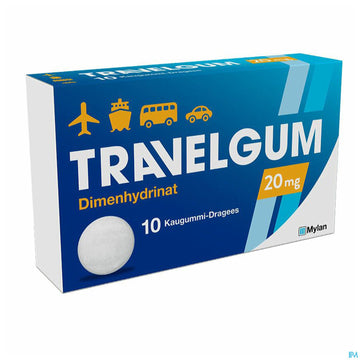 Travel-gum Kaugummi-drag 20mg 10st 10 ST – Packungsbild