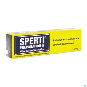 Sperti Preparation-h Haemorrhoidalsable 25g 25 G – Packungsbild
