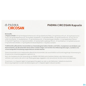 Padma Circosan Kapseln 60st 60 ST – Packungsbild