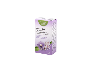 Passedan® Plus Baldrian überzogene Tabletten 60 ST – Packungsbild