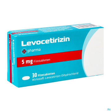 Levocetirizin-+pharma Filmtabl 5mg 30st 30 ST – Packungsbild