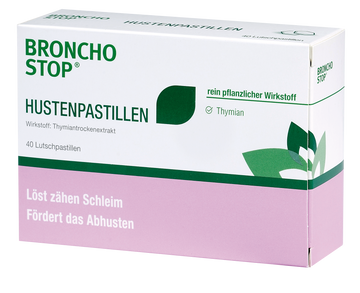 Bronchostop Hustenpastillen 40 ST – Packungsbild