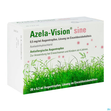 Azela-vision Sine Augentropfen Im Einzeld. Beh. 0,5mg/ml 0,3ml 20st 20 ST – Packungsbild