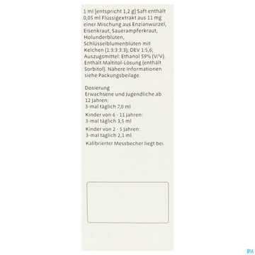 Sinupret Saft Sine 100ml 100 ML – Packungsbild