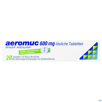 Aeromuc Tabl Löslich 600mg 20st 20 ST – Packungsbild