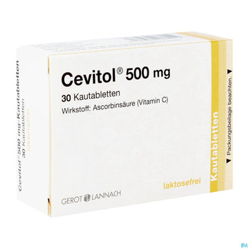 Cevitol Kautalb 500mg 30st 30 ST – Packungsbild