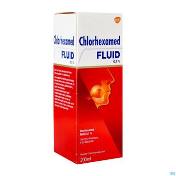 Chlorhexamed Fluid 0,1% 200ml 200 ML – Packungsbild