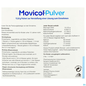 Movicol Pulver Stick 100st 100 ST – Packungsbild