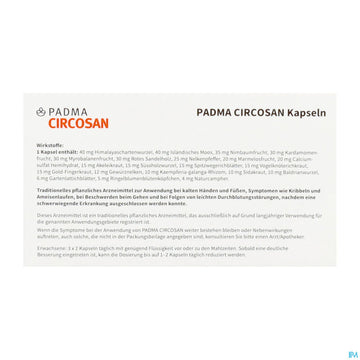 Padma Circosan Kapseln 60st 60 ST – Packungsbild