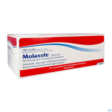 Molaxole Pulver lösung.z.einnehmen Beutel 2x50 100st 100 ST – Packungsbild