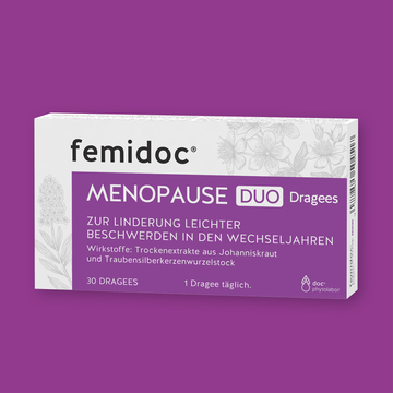 femidoc® MENOPAUSE DUO Dragees 30 ST – Packungsbild