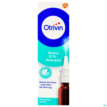 Otrivin Nasenspray 0,1% Menthol 15ml 15 ML – Packungsbild