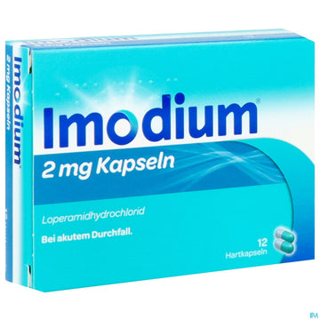 Imodium Kapseln 2mg 12st 12 ST – Packungsbild