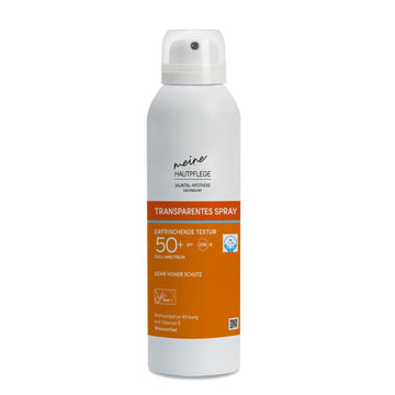 meine HAUTPFLEGE TRANSPARENTES SPRAY LSF 50+