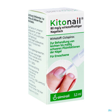 Kitonail Wirkstoffhaltiger Nagellack 80mg/g 3,3ml ML – Packungsbild