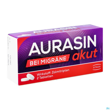 Aurasin Akut Tabl 2,5mg 2st 2 ST – Packungsbild