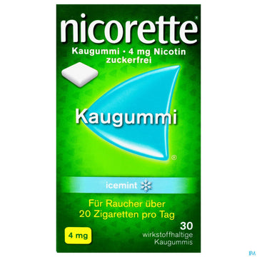 Nicorette Kaugummi Z Raucherentw Icemint 4mg 30st