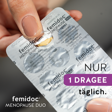 femidoc® MENOPAUSE DUO Dragees 30 ST – Packungsbild