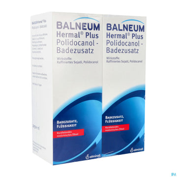 Balneum-hermal -plus Polidocanol Badezus. Bp2x5 1000ml 1000 ML – Packungsbild