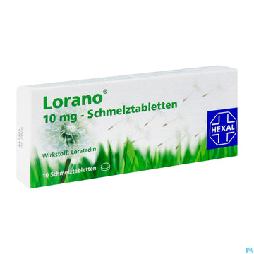 Lorano Schmelztabl 10mg 10st 10 ST – Packungsbild