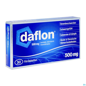 Daflon Filmtabl 500mg 30st 30 ST – Packungsbild