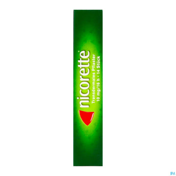 Nicorette Transdermales Pflaster 10mg/16h 14st 14 ST – Packungsbild