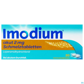 Imodium Akut Schmelztabl 2mg 20st 20 ST – Packungsbild