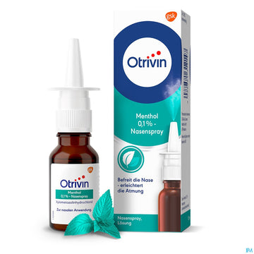 Otrivin Nasenspray 0,1% Menthol 15ml 15 ML – Packungsbild