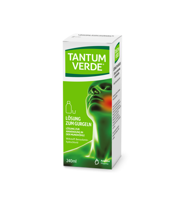 Tantum Verde® Lösung zum Gurgeln 240 ML – Packungsbild