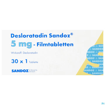 Desloratadin-Sandoz Filmtabl 5mg 30st 30 ST – Packungsbild