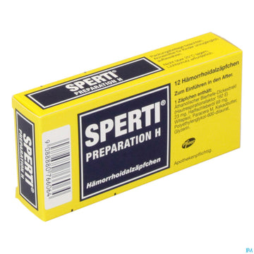 Sperti Preparation-h Haemorrhoidalsupp 12st 12 ST – Packungsbild